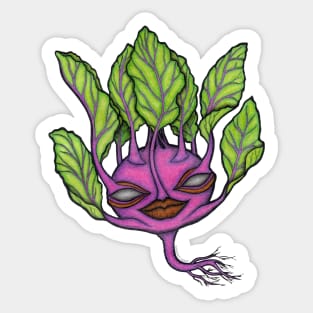 Medusa is a kohlrabi Sticker